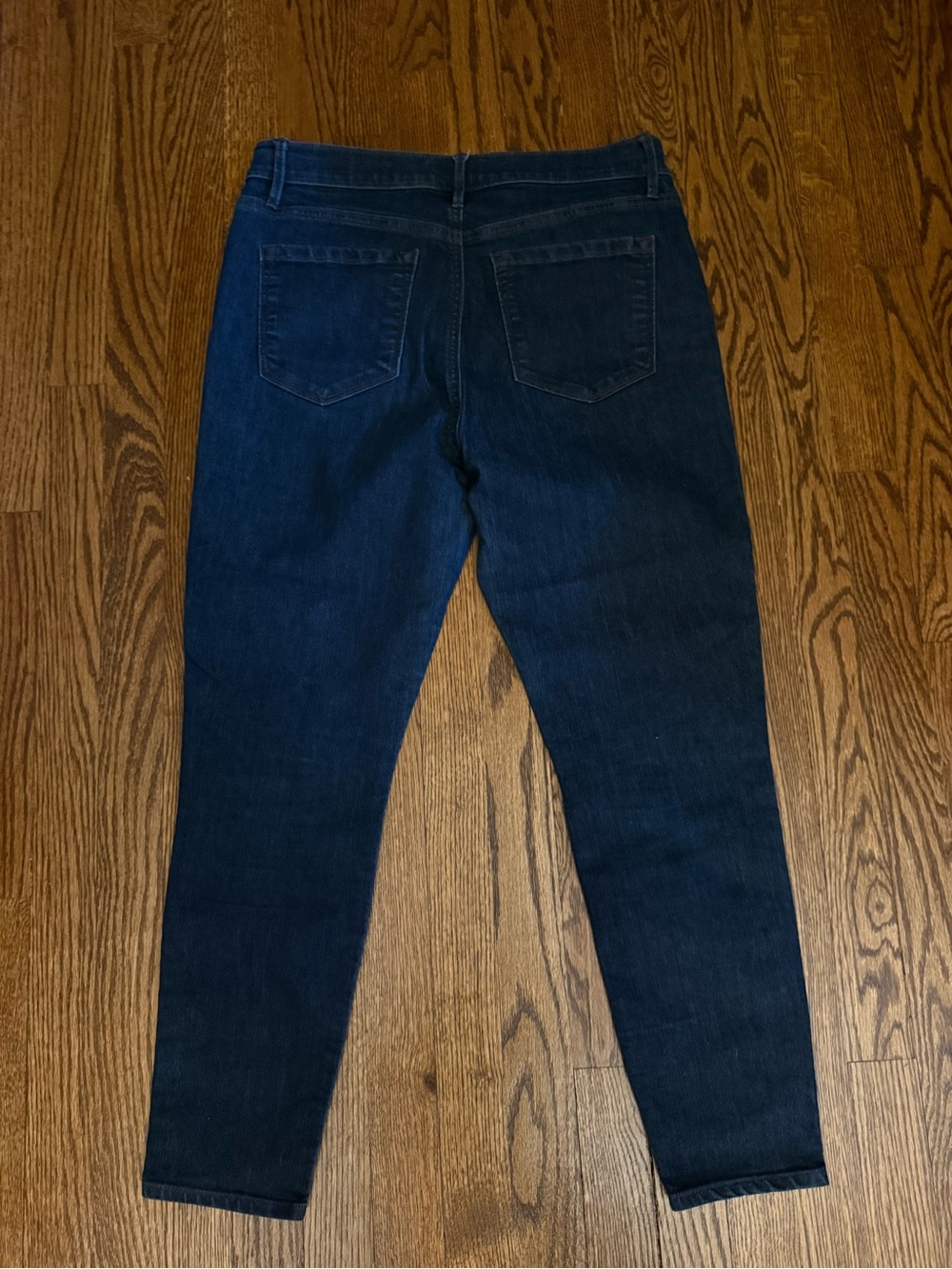 LOFT Dark Indigo High-Rise Skinny Ankle Jeans - Picture 3 of 3